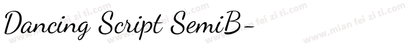 Dancing Script SemiB字体转换